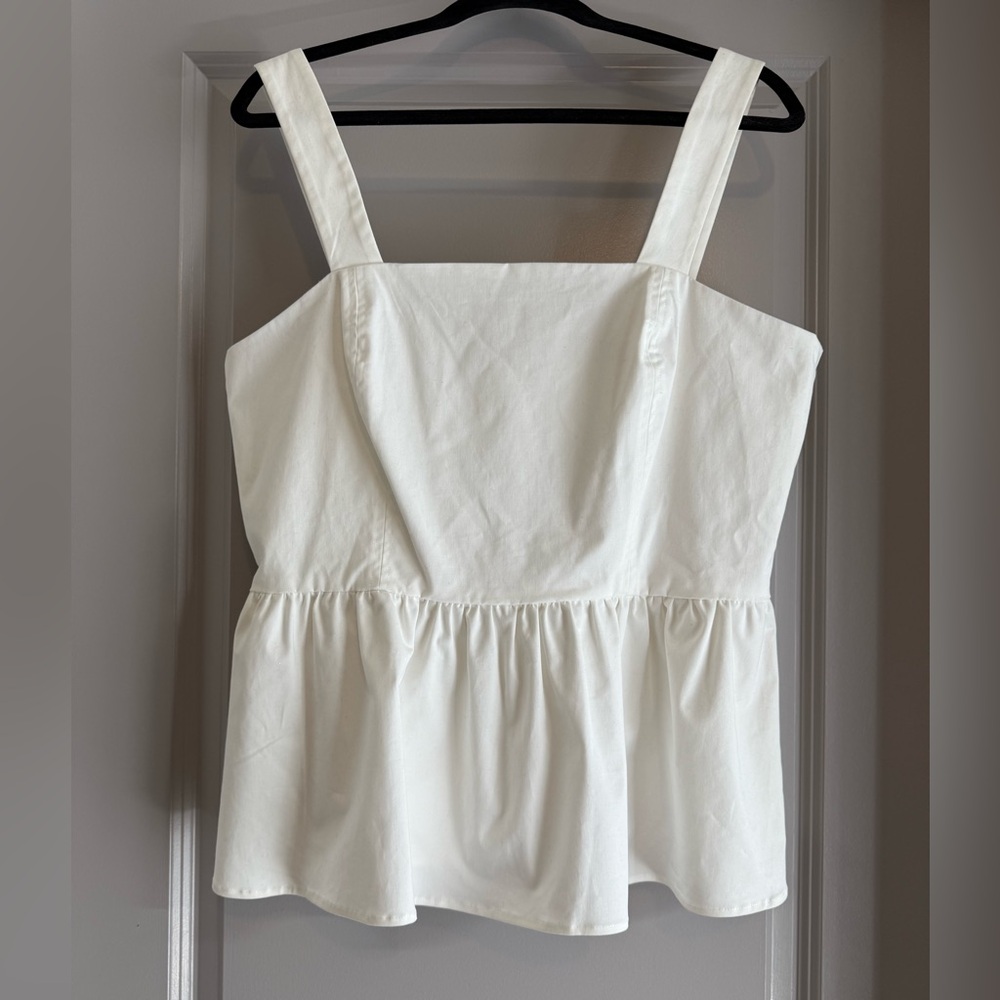 Cremieux Top Empire Waist Ruffled Sun Blouse 14